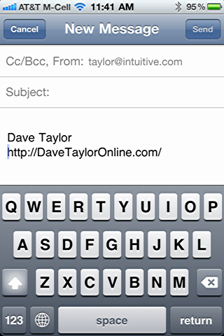 iphone change default email signature 6