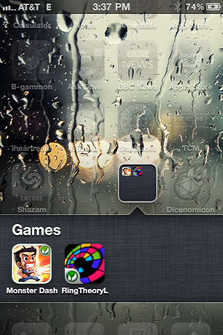 iphone create app folder 5