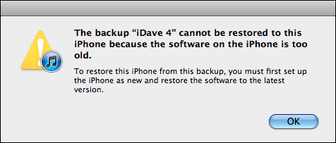 iphone restore fail too old 2