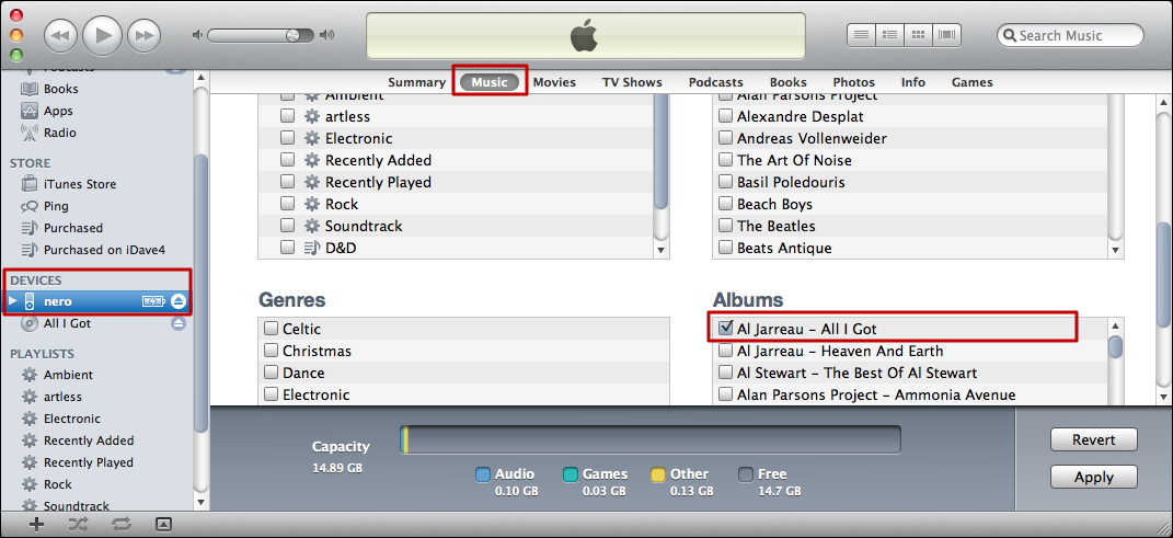 itunes import rip audio cd 8