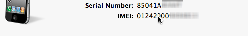 itunes iphone show imei iccid 2