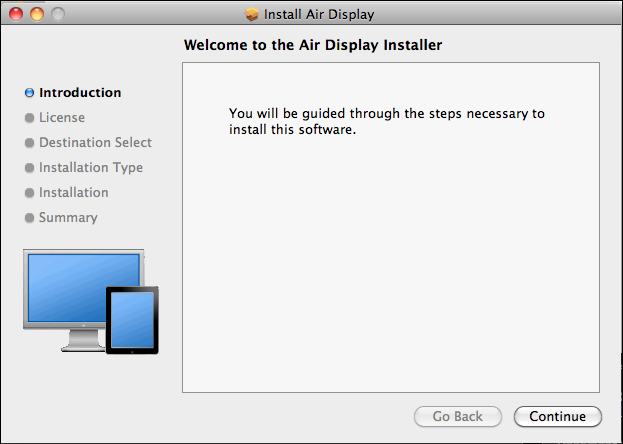 mac ipad air display installer