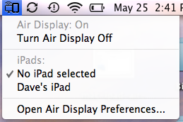 mac ipad air display mini menu ipad list