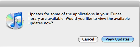 mac itunes apps updates are available