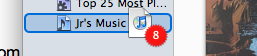 mac itunes dragging music onto playlist