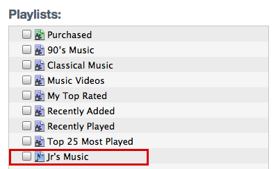 mac itunes sync music playlists