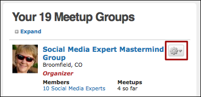 meetup manage groups