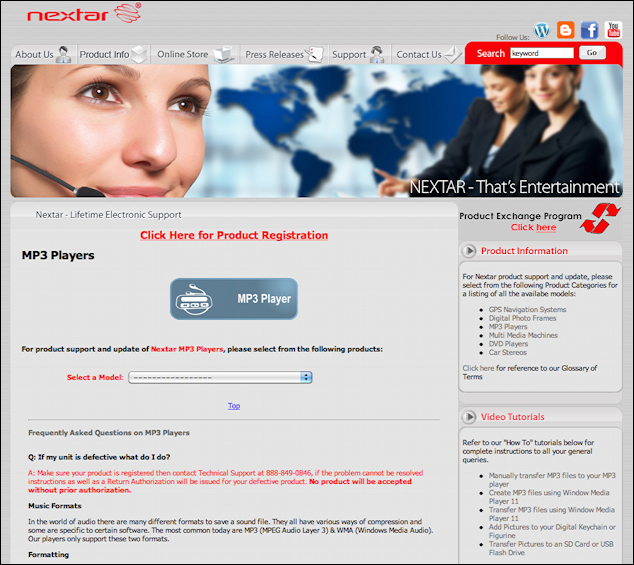 How do I download music / get help for my Nextar MP3 player? from Ask