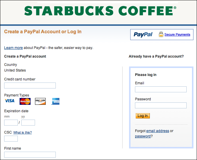 reload starbucks card paypal 5