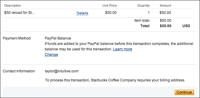 reload starbucks card paypal 6