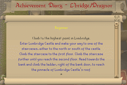 runescape example achievement diary