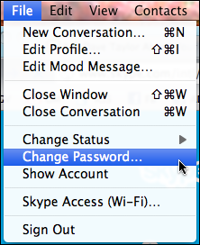 skype change password 1