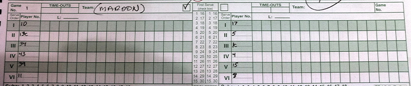 volleyball scoring blank across