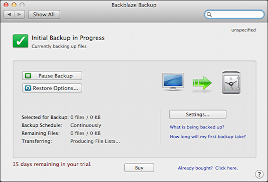 backblaze unlimited backup