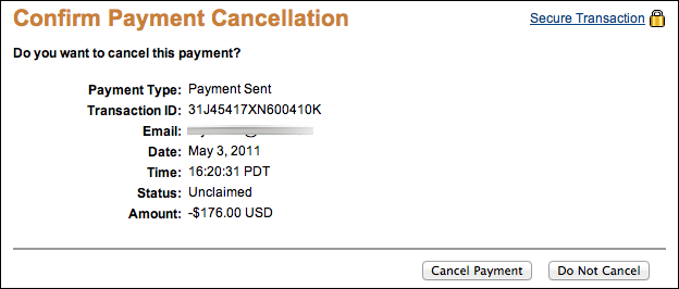 cancel paypal send money 4