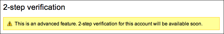 google gmail 2 step verification 1a