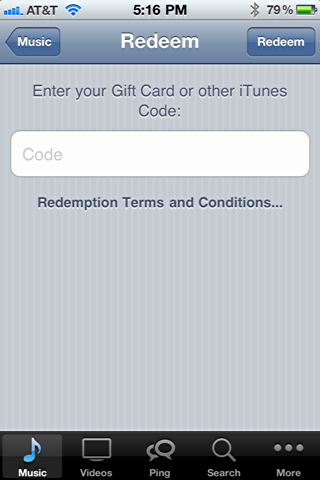 iphone itunes redeem starbucks song card 3