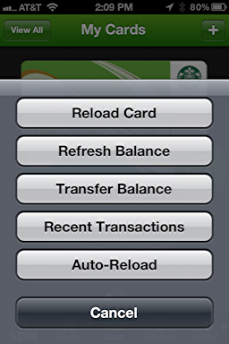 iphone starbucks transfer card balance 3