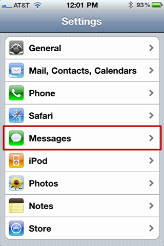 iphone text message privacy 2