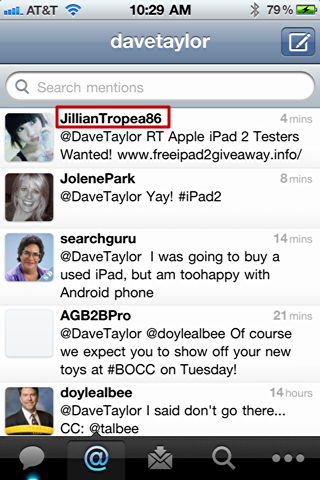 iphone twitter report tweet spam 1