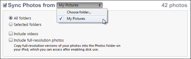 win7 itunes add photos 3