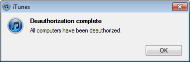 win7 itunes too many store authorizations 8