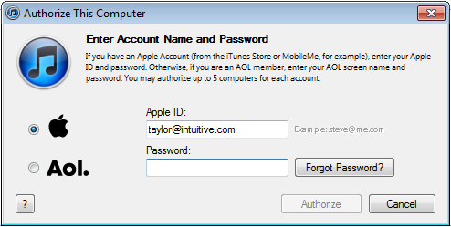 win7 itunes too many store authorizations 9b