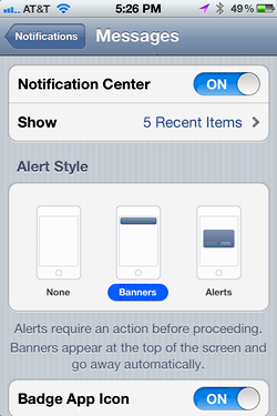 iphone message alert notification 3