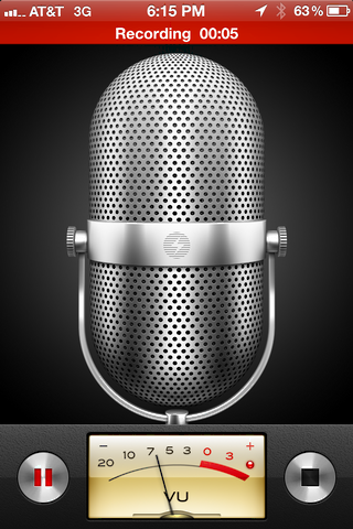 iphone record voice memo 3