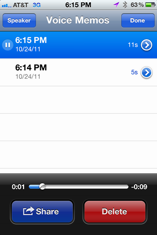 iphone record voice memo 4