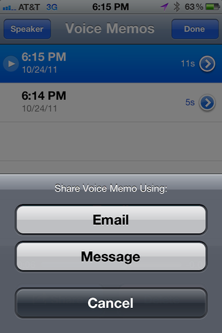 iphone record voice memo 5