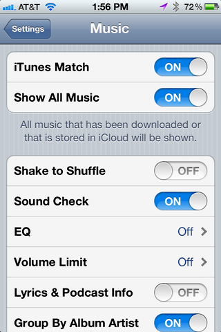 itunes match iphone 5