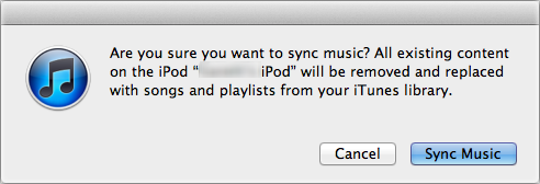 itunes remove tunes not sync 1