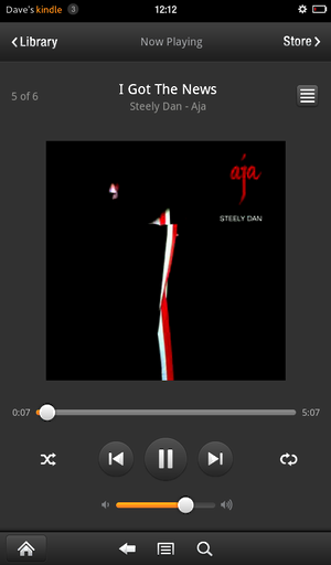 kindle fire music player 4