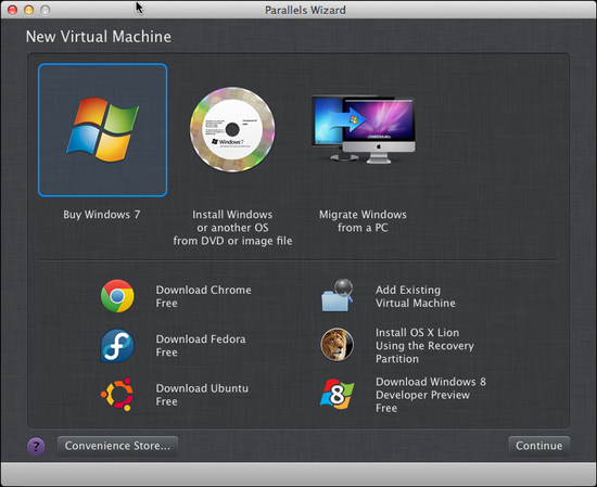 parallels linux for mac