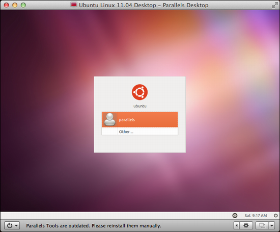 parallels install ubuntu linux 5