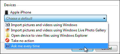 windows 7 iphone pictures import default 3