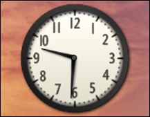 win7 add clock gadget widget 3