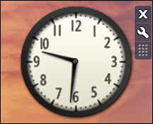 win7 add clock gadget widget 4