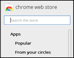 google chrome web app extension store