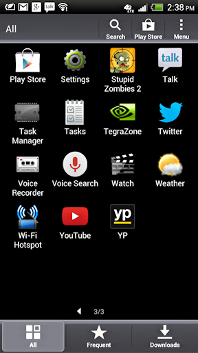 Android HTC app icons