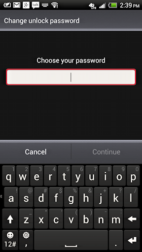 how to set up a security password android samsung