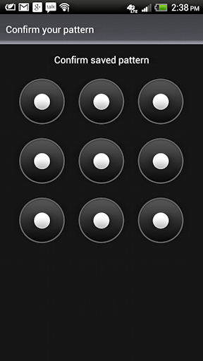 enter android security pattern