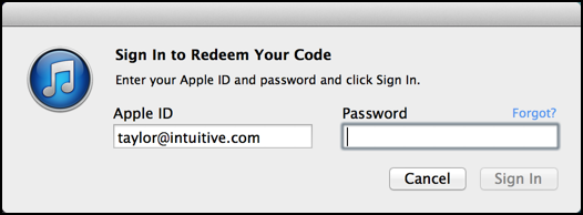 confirm login itunes account store