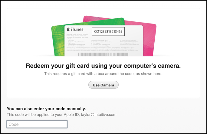 redeem itunes gift card apple store