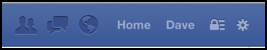 facebook nav bar, right side