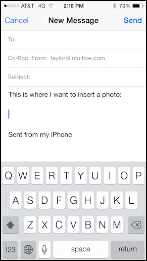 compose email iphone ios