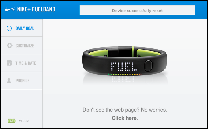 nike fuelband not working