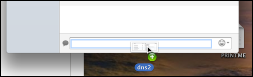 drag a file onto the Skype chat window