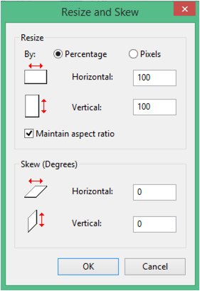 image resize window in microsoft paint